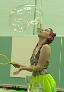 Bubble Lady in Edmonton