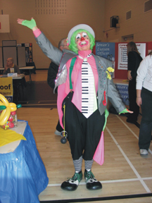 Vncouver clowns face painters, and balloonists