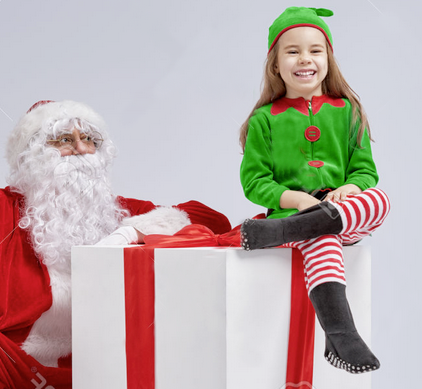 Edmonton Elf and Santa
