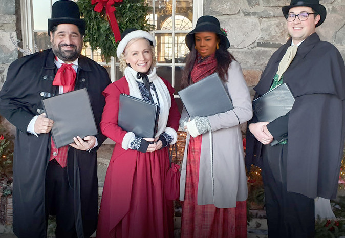 Christmas Carollers in Edmonton